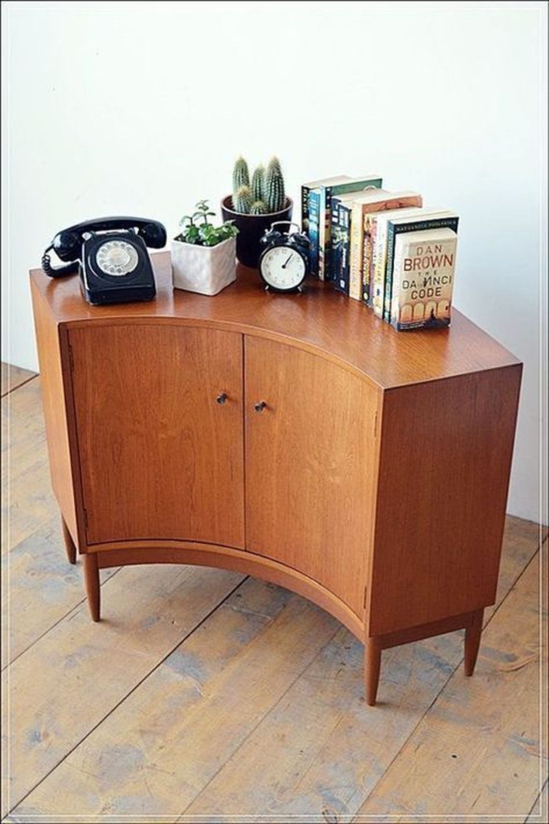 Mid Century Modern Side Cabinet For Corner 