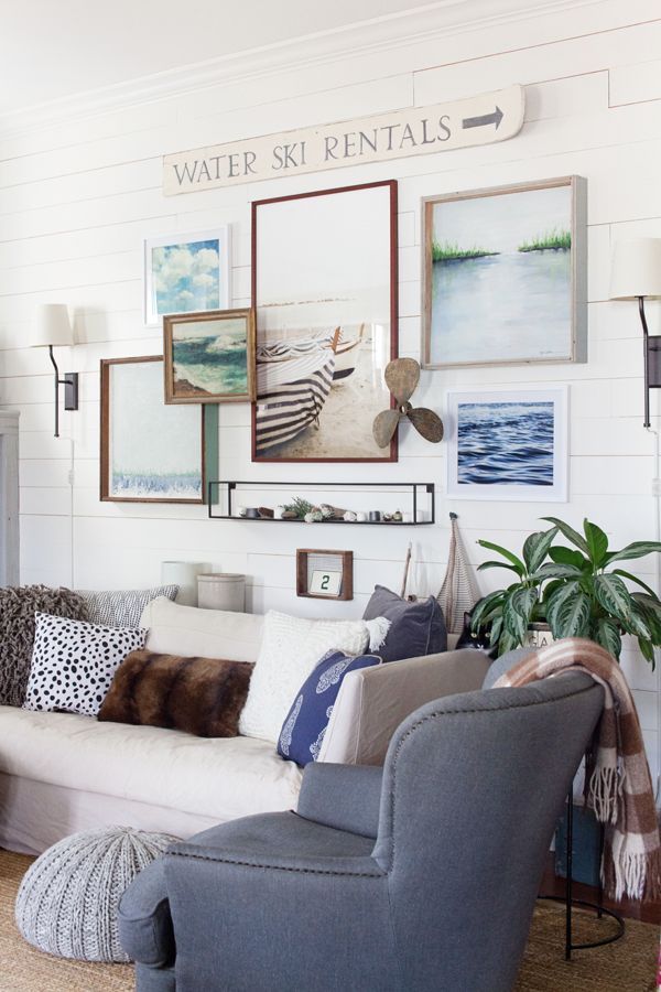 15 Inspiring Coastal Wall Decor Ideas, Beach Living Room Wall Decor