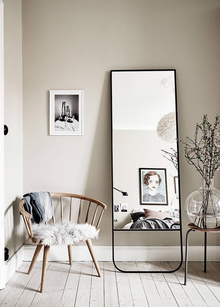 11 Scandinavian Mirrors for a Nordic Look - Scandinavian Wooden Backlit Mirror Ideas