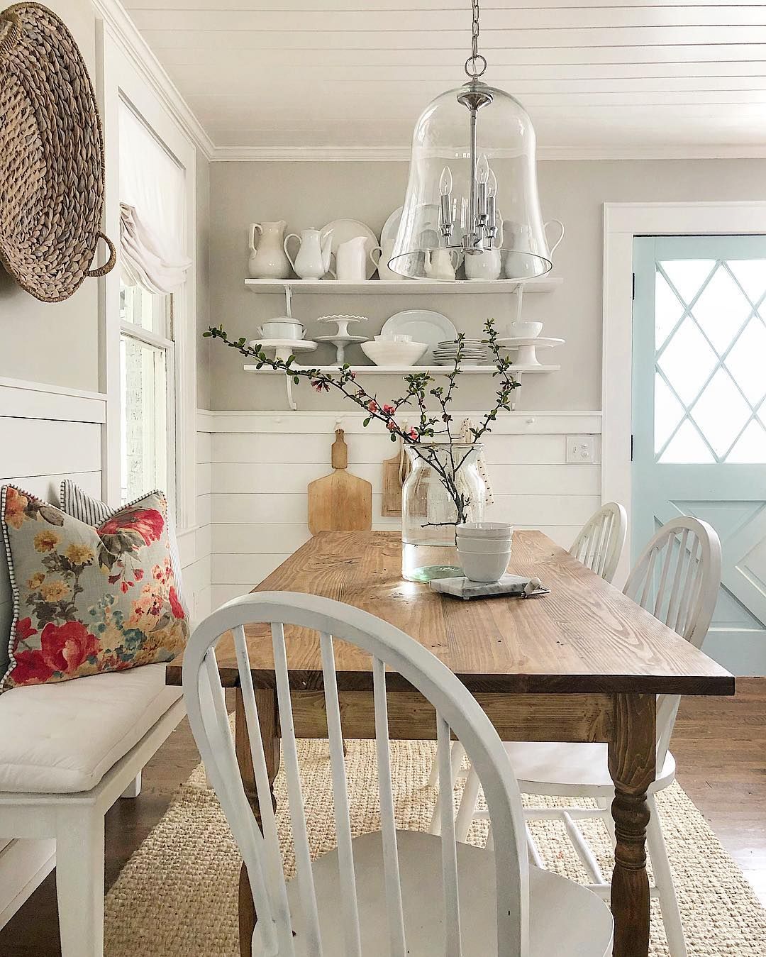 Farmhouse Side Chairs Spindle via @bluebarnandcottage