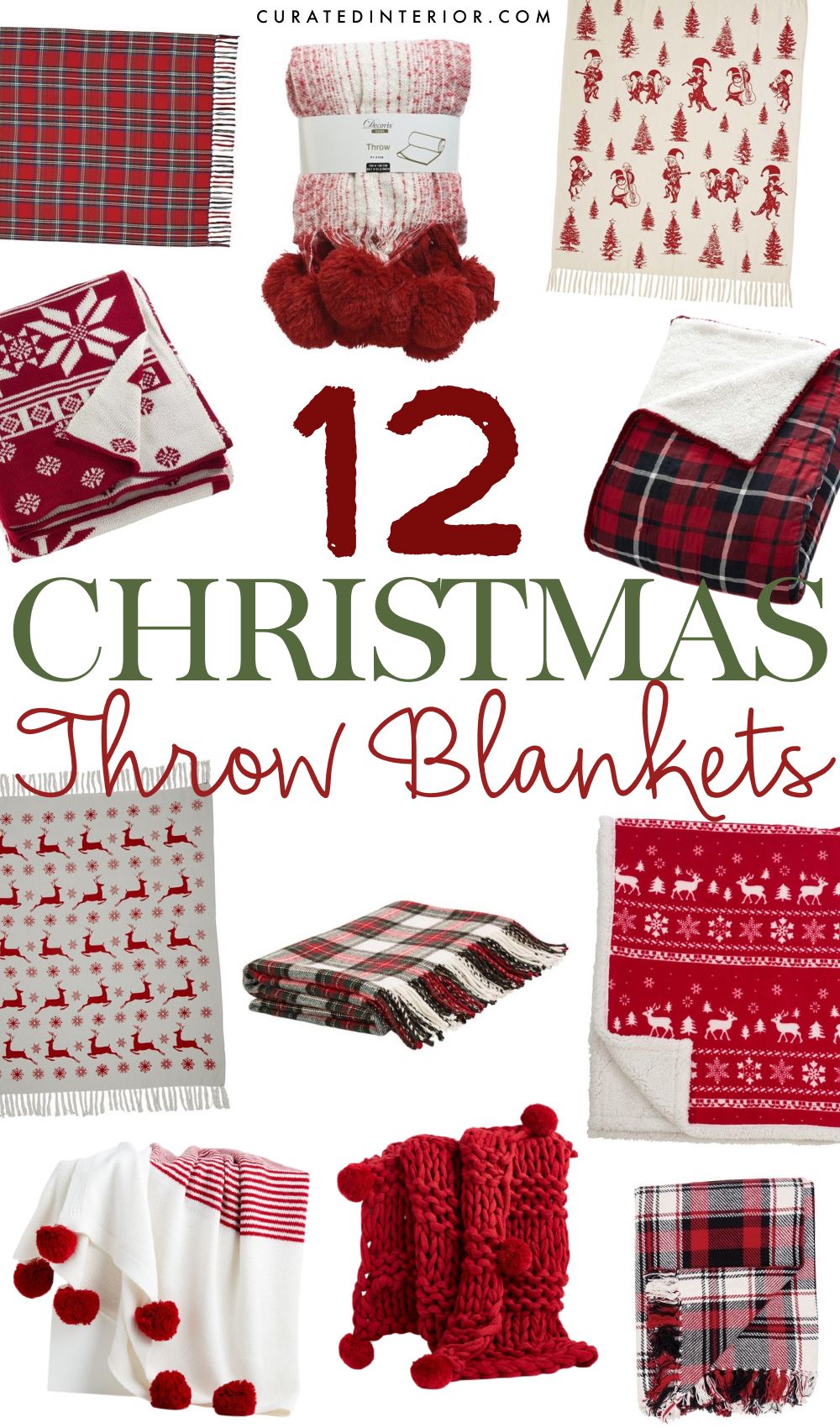 12 Christmas Throw Blankets