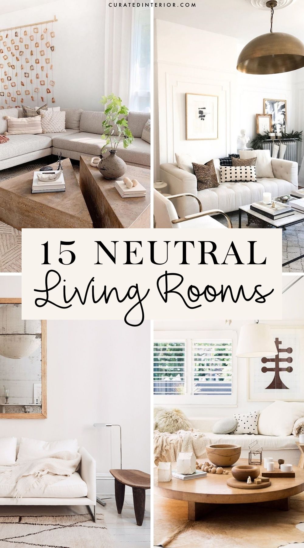 neutral living rooms decorating