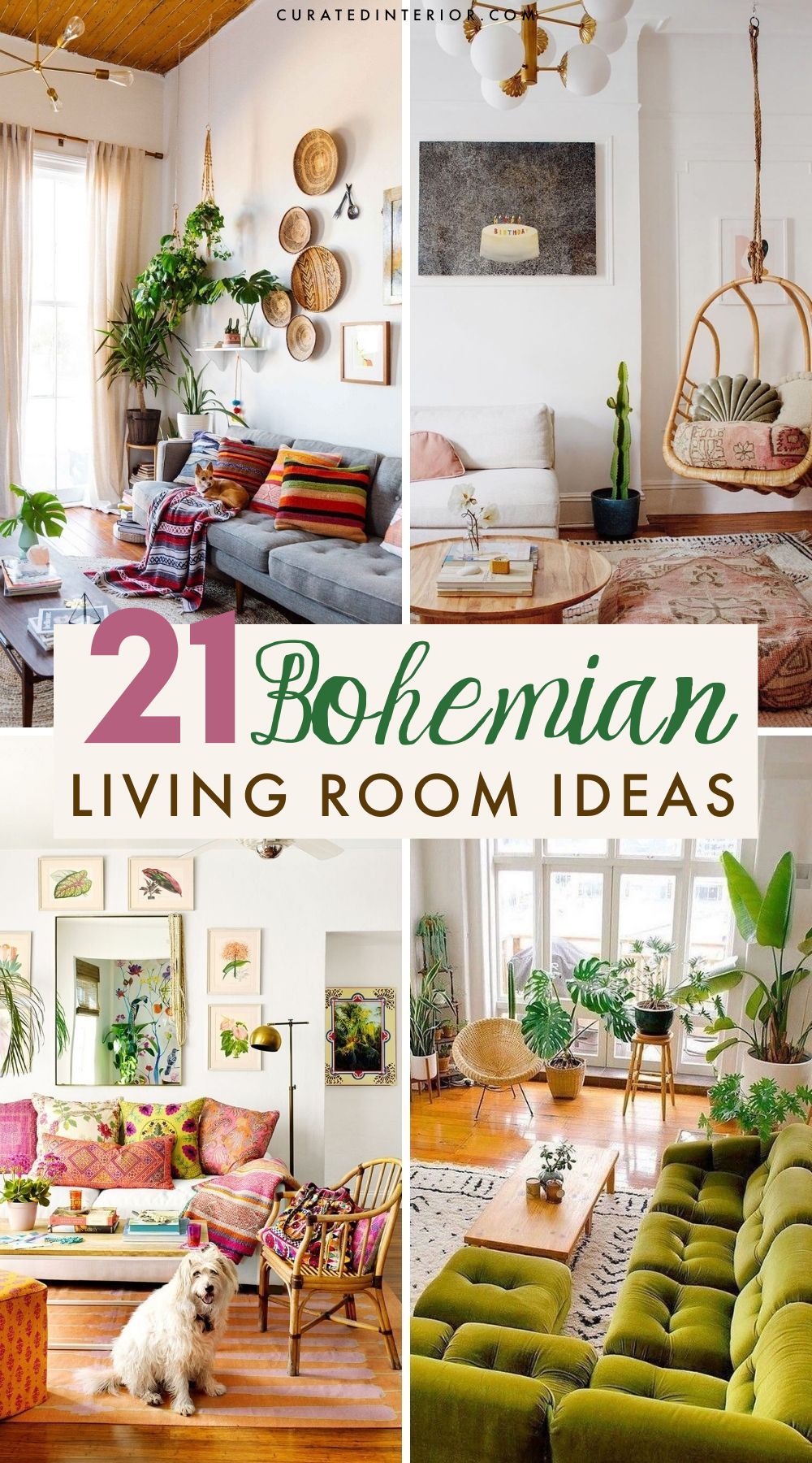 21 Bohemian Living Room Decor Ideas for Boho Vibes