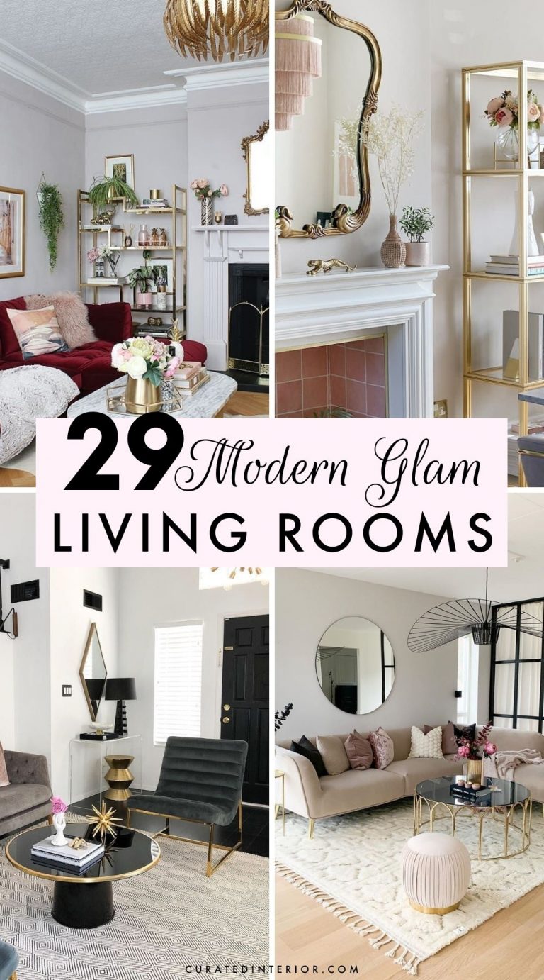 29 Glam Living Room Decor Ideas