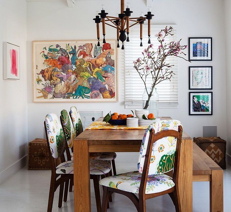 Bohemian Dining Rooms With Eclectic Style, Modern Bohemian Dining Chairs