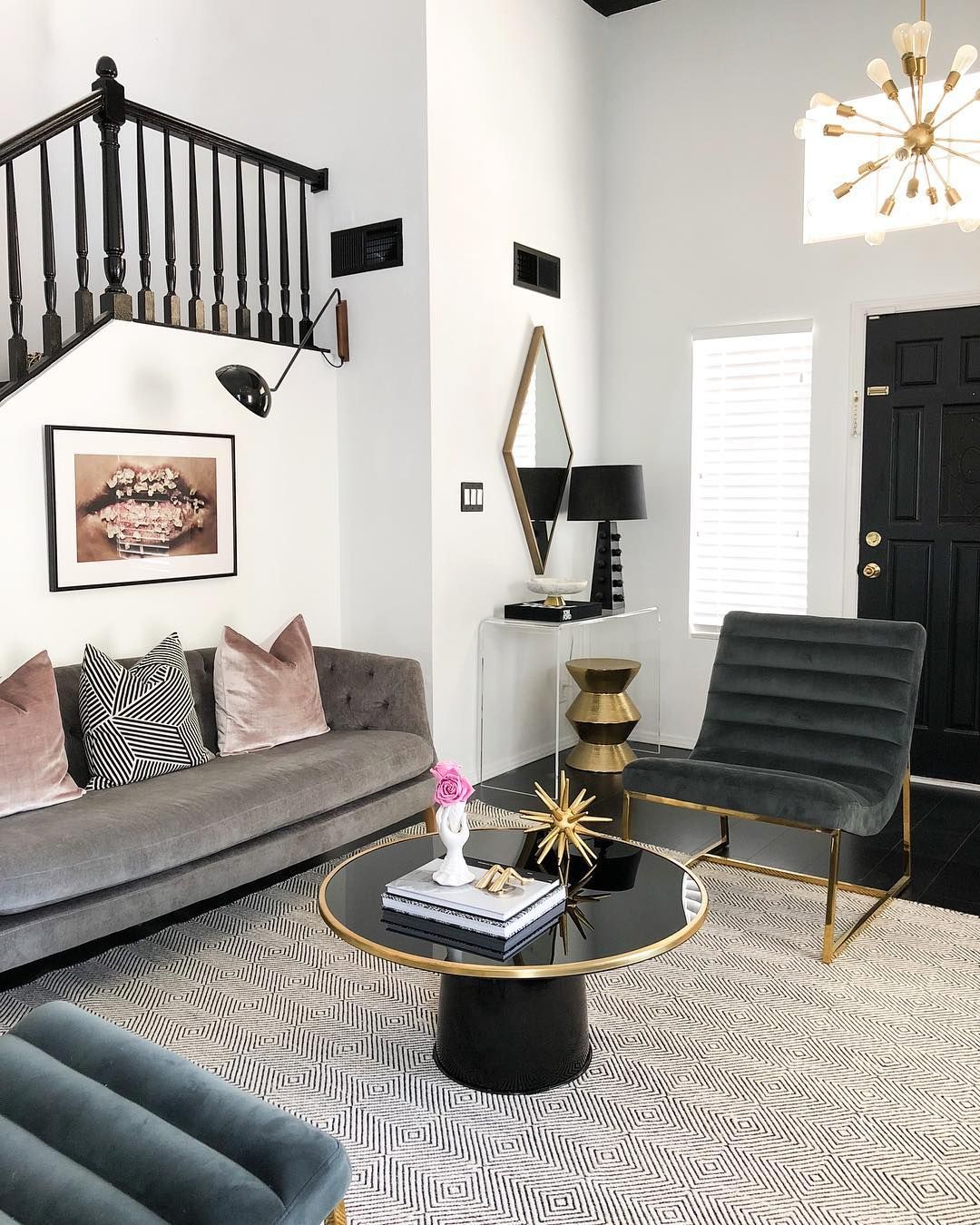 Grey Black And Gold Living Room Ideas | www.resnooze.com