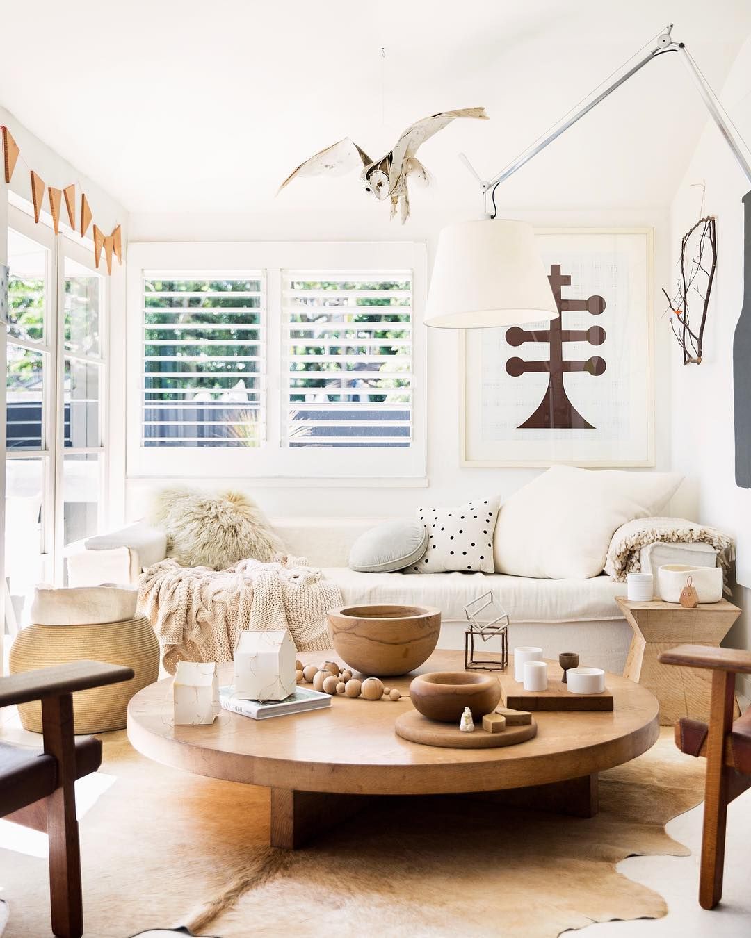 Neutral Living Room With Brown And Beige Ceramics And Accents Via @brittanyambridge 