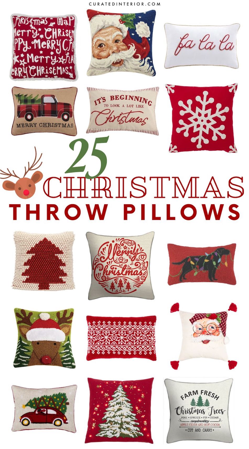 25 Amazing Christmas Throw Pillows for 2020