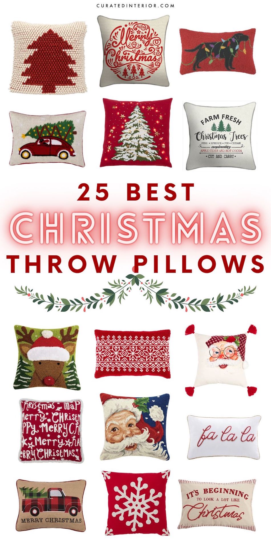 25 Best Christmas Throw Pillows for 2020