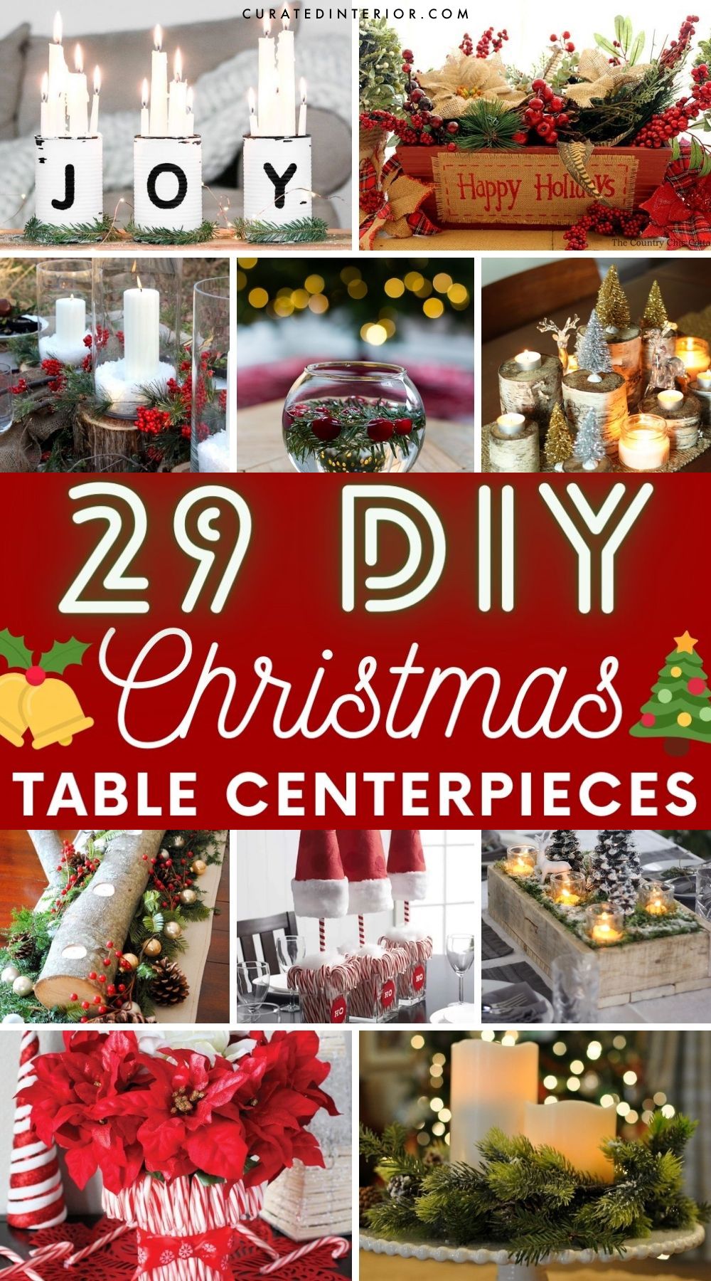 29 DIY Christmas Table Centerpieces