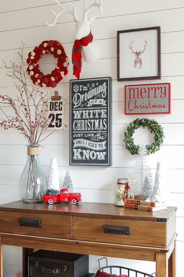 Christmas Wall Decorations and Art Ideas