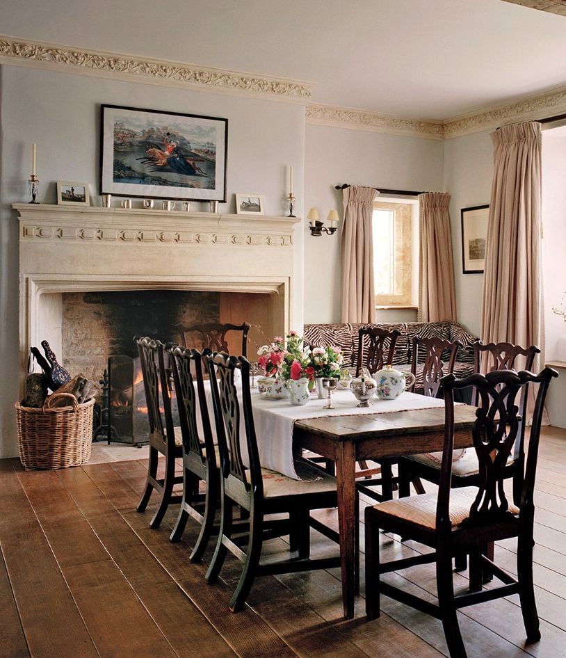 English Country Dining Room via Plum Sykes Vogue