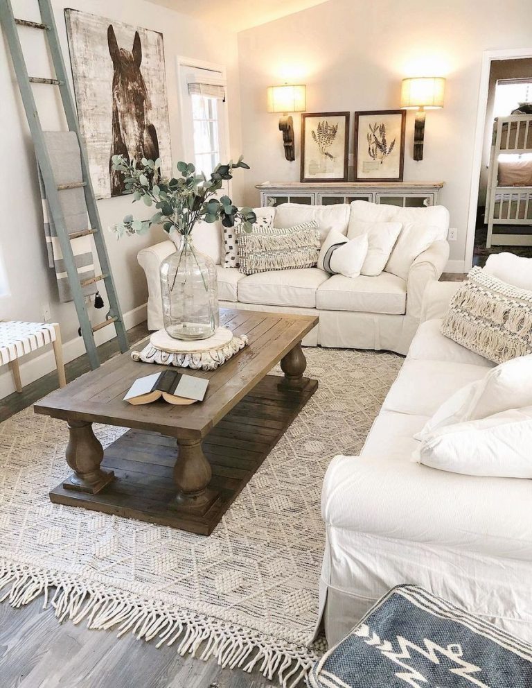 21 Modern Farmhouse Living Room Decor Ideas