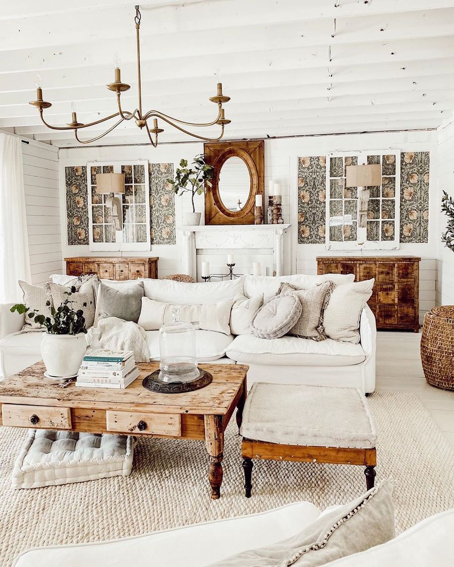 rustic farmhouse living room