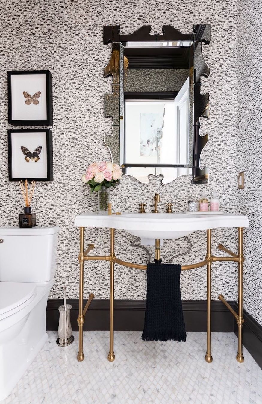 10 Best Glam Bathroom Decor Ideas You Ll Swoon Over   Glam Bathroom With Incense And Diptyque Candle Via Rachel Parcell 