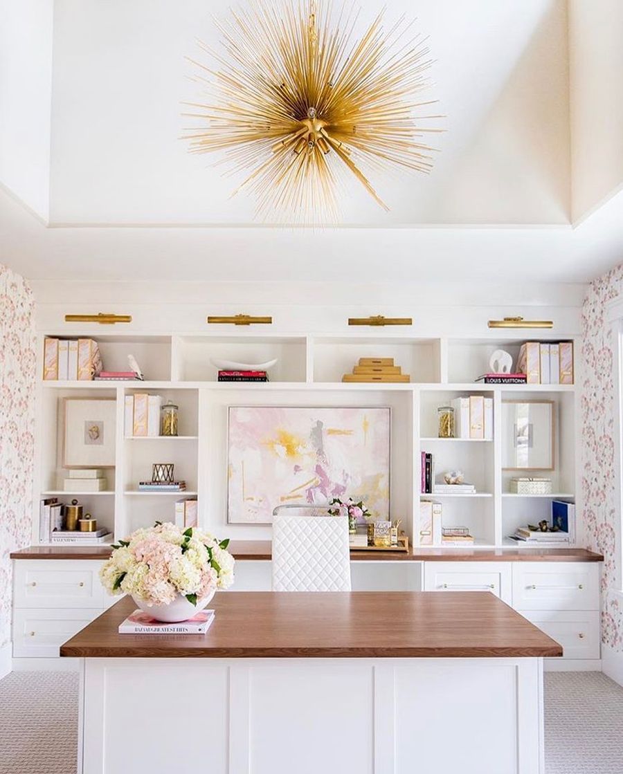 Glam Pink Office Design Ideas