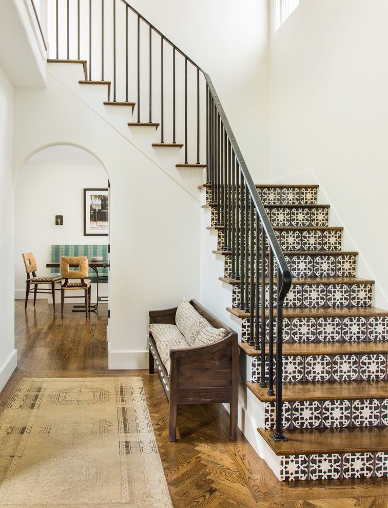 L-shaped stairs via Jute Interior Design