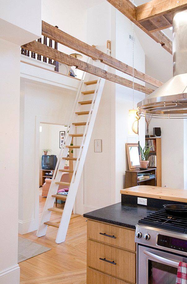 Ladder Staircase via Michael Kim Associates