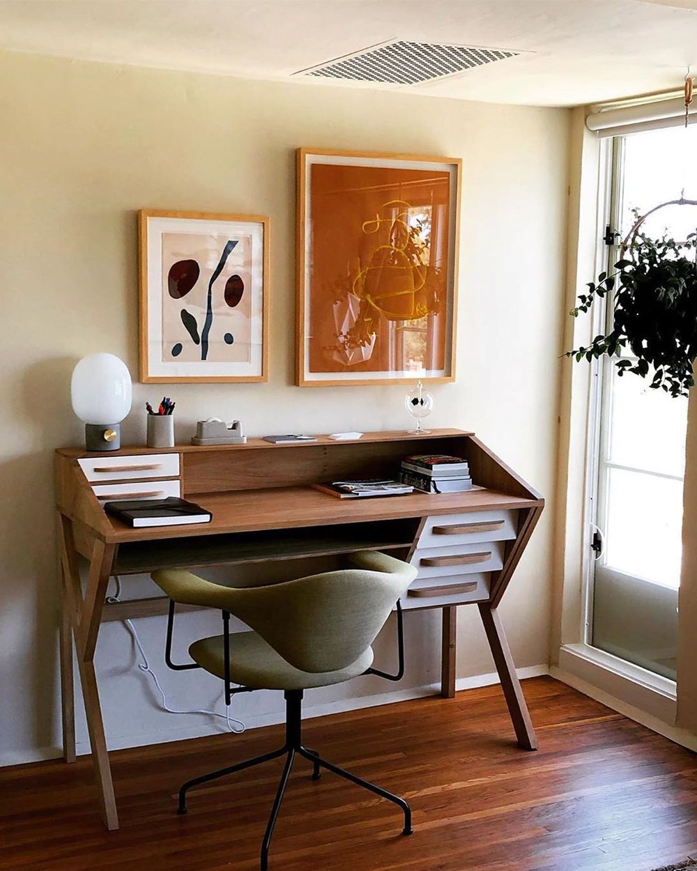 mid century style office desk