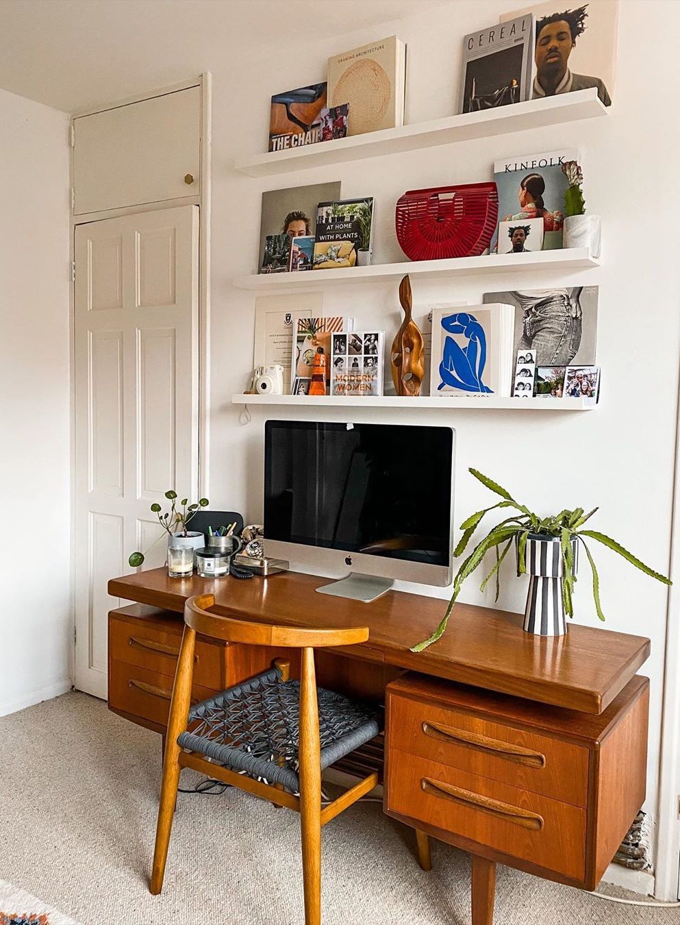 Office desk deals mid century modern