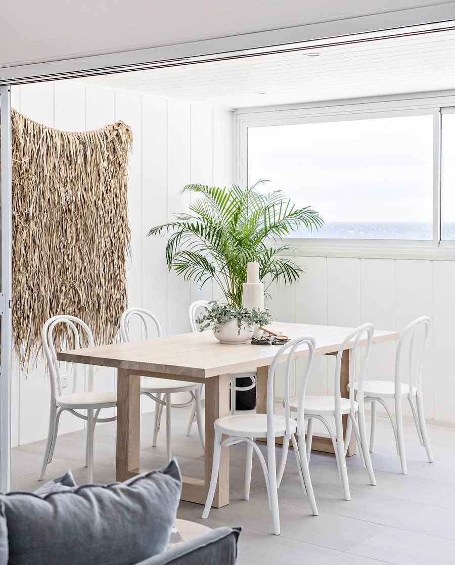 Minimalist Tropical Dining Room via @the_stables_