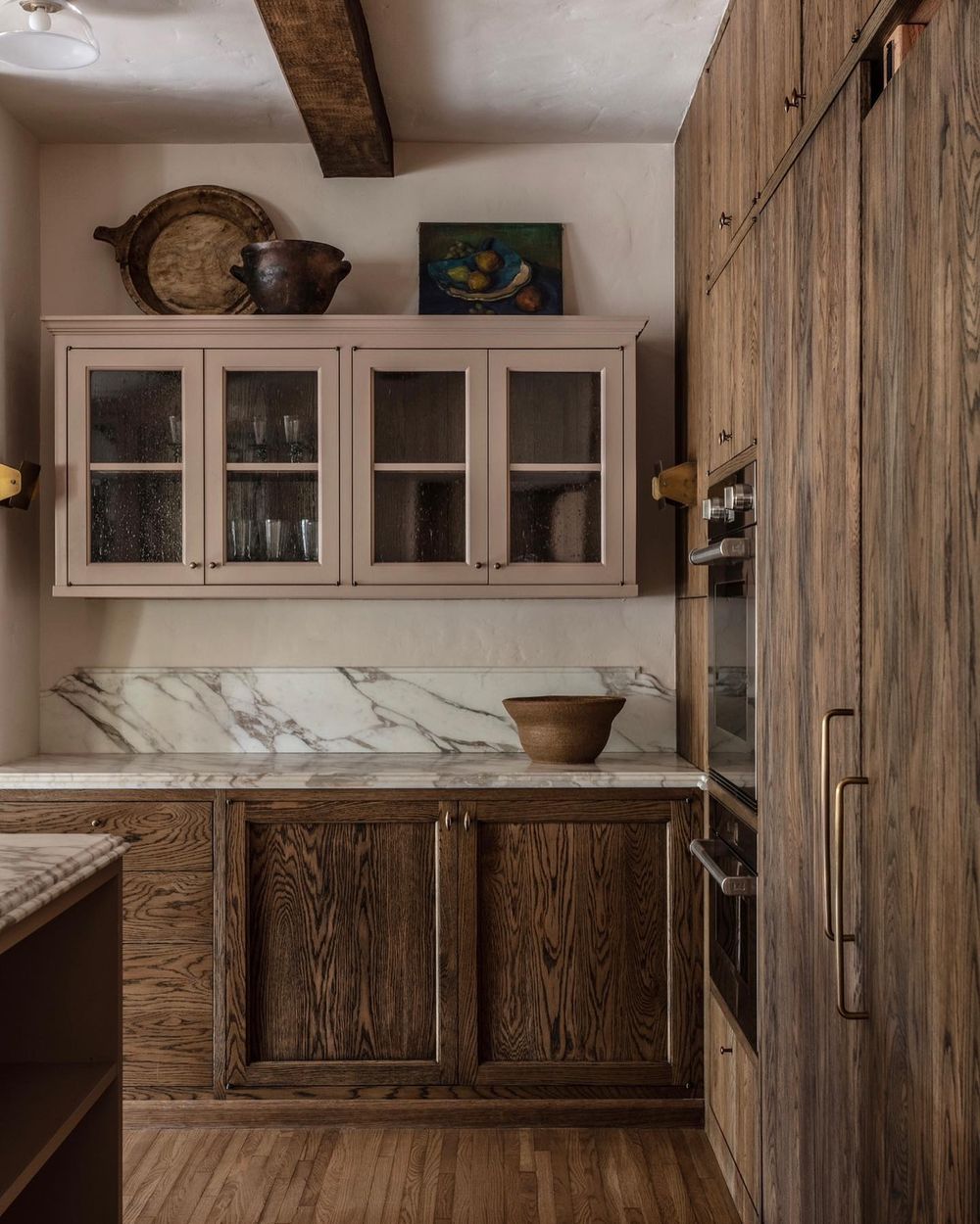 Neutral kitchen dark and moody mauve cabinets jakearnold