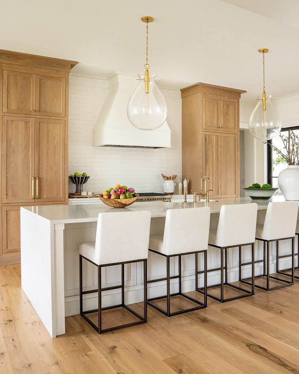 Neutral kitchen ideas white island kellycarondesigns