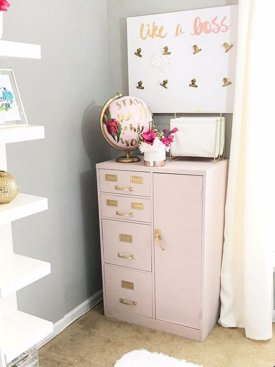 Pink Storage Cabinet DIY by Denise Cooper Hometalk