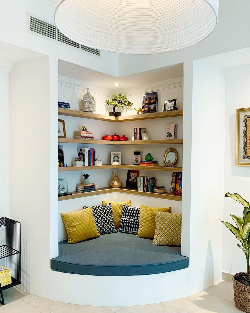 reading corner in dining room