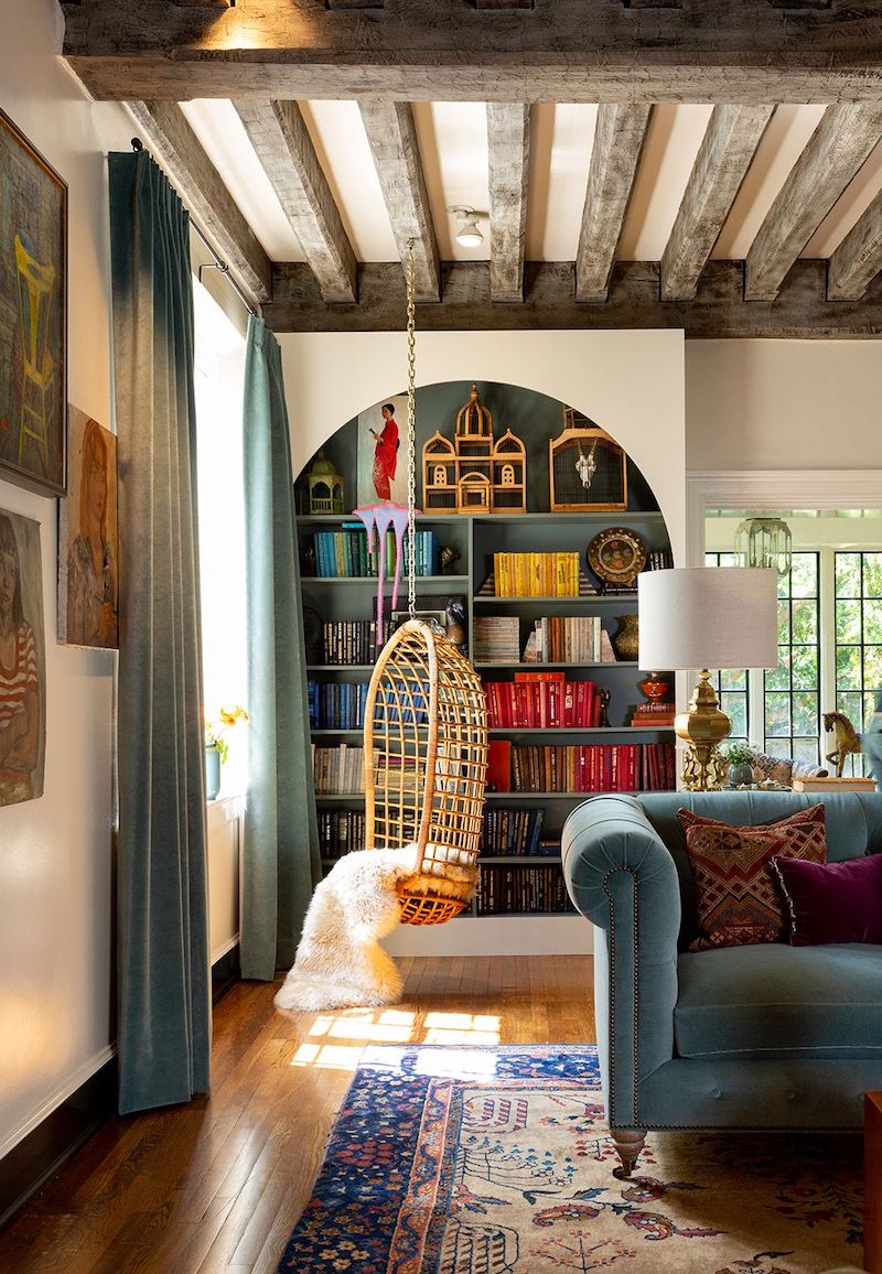 reading corner in dining room