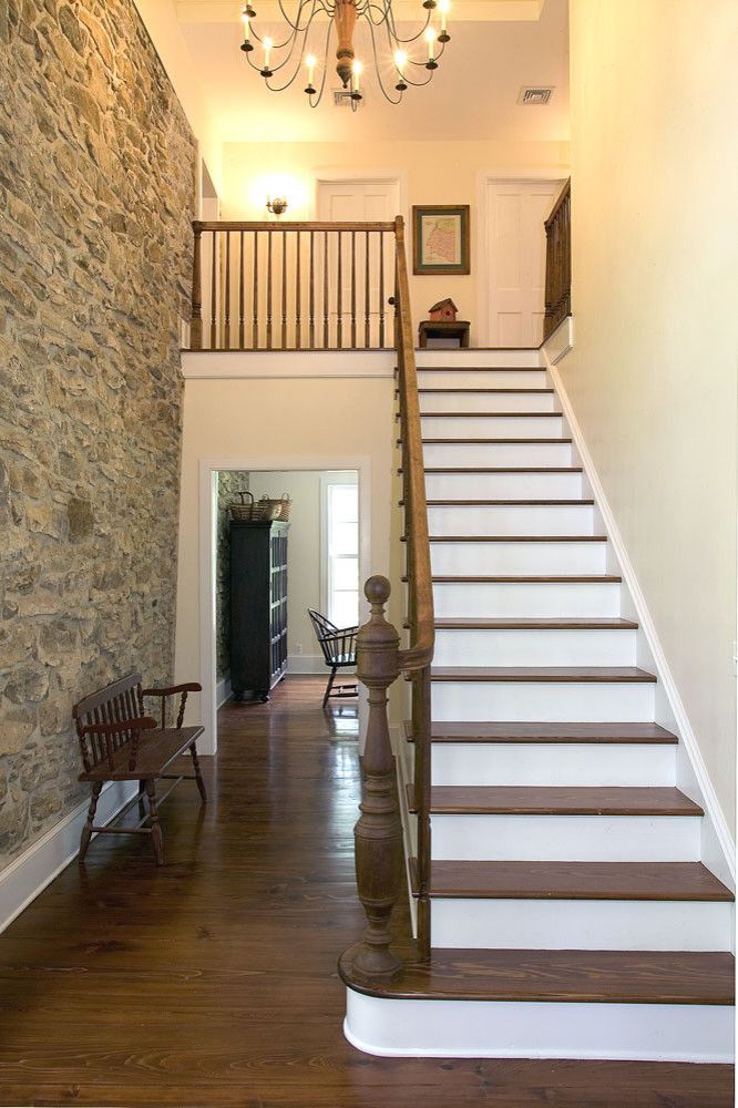 Straight Staircase via Knight Architects LLC