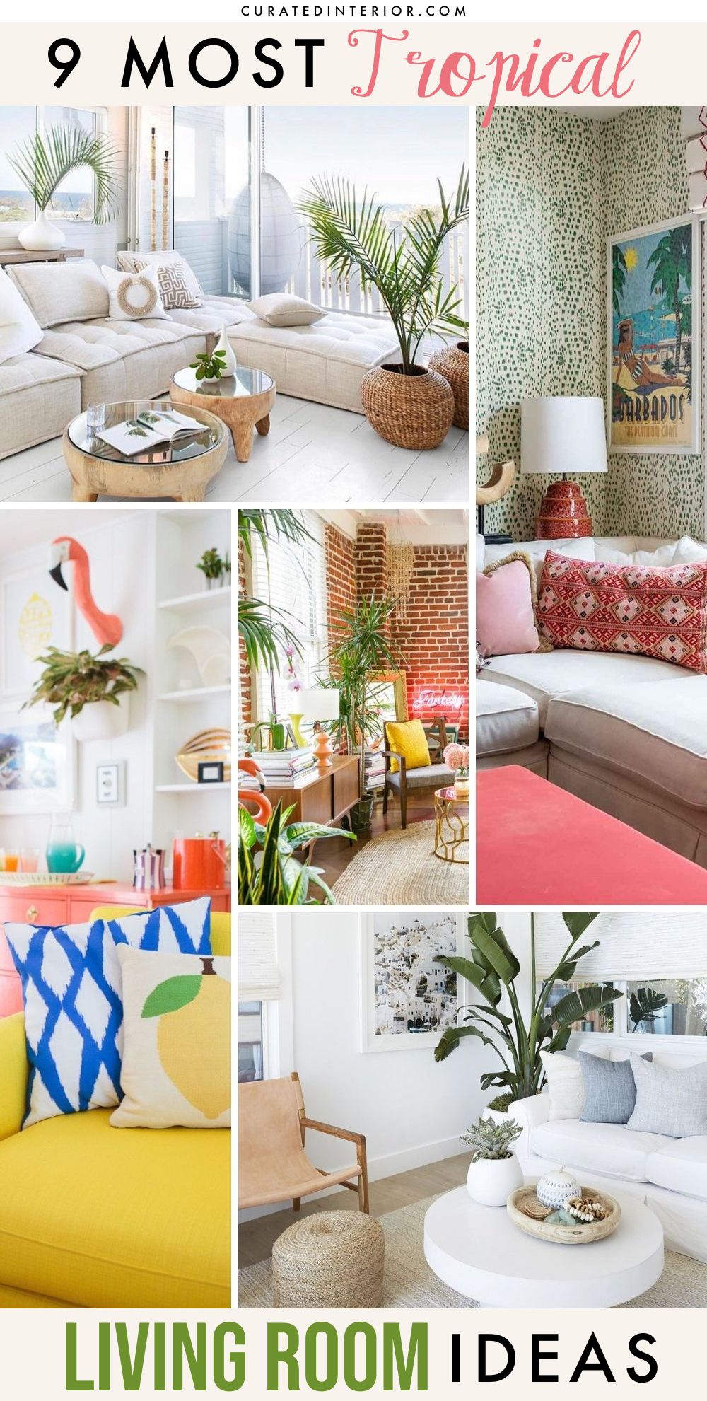 9 Most Tropical Living Room Decor Ideas