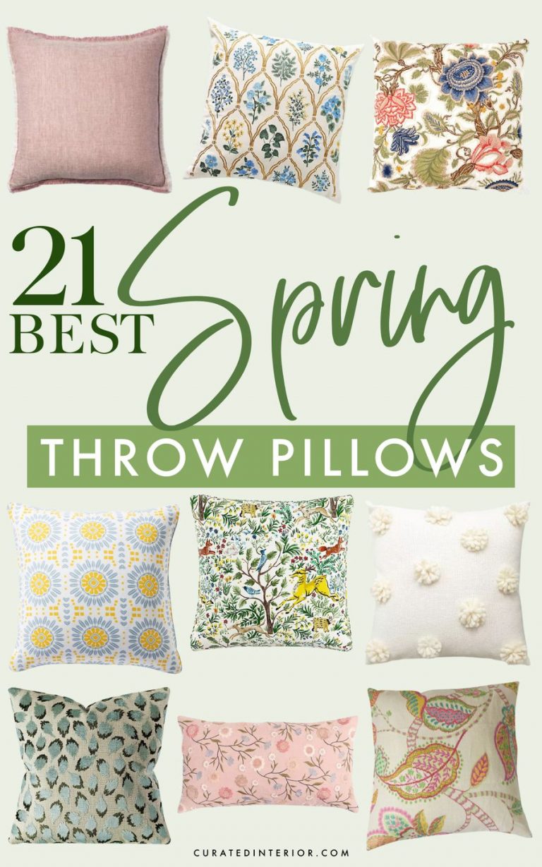21 Best Floral Spring Throw Pillows