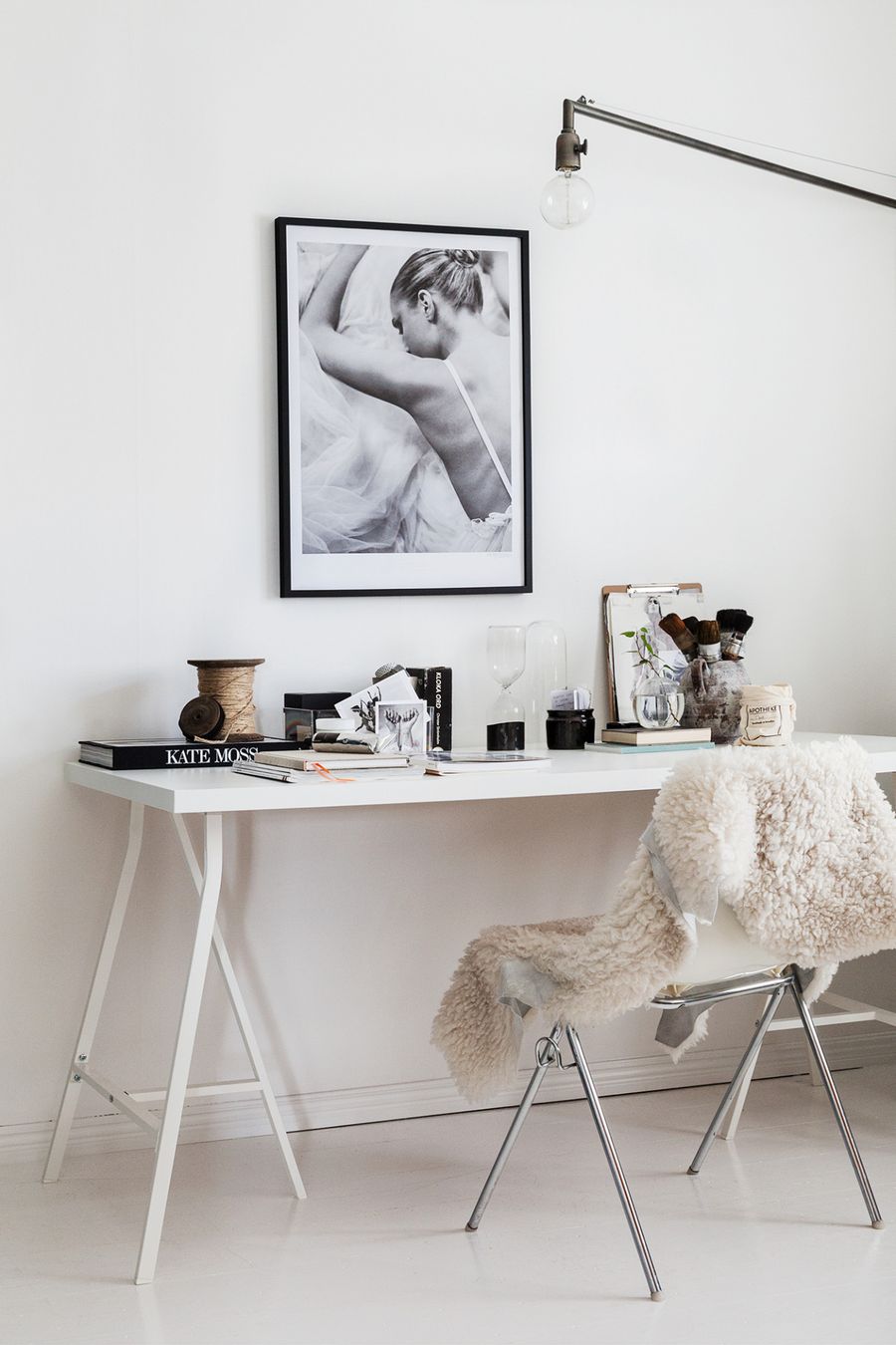 scandi white desk