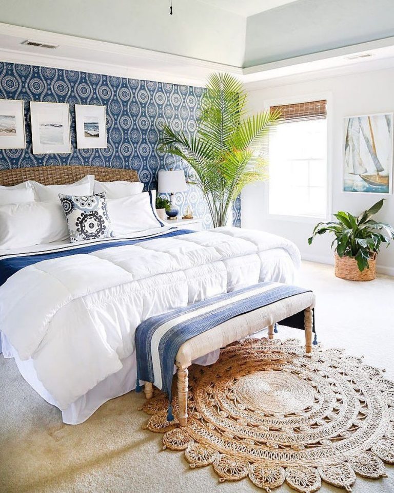 Blue-Patterned-Wallpaper-in-Tropical-Bedroom-via-@sandandsisal-768x960.jpg