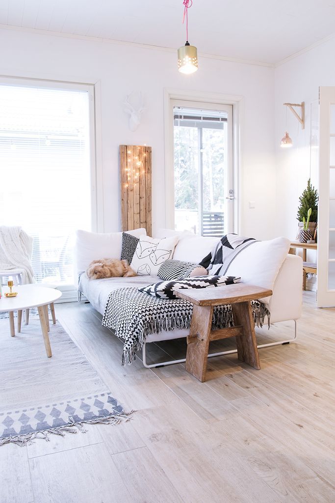 Bohemian Scandinavian Living Room Decor Ideas