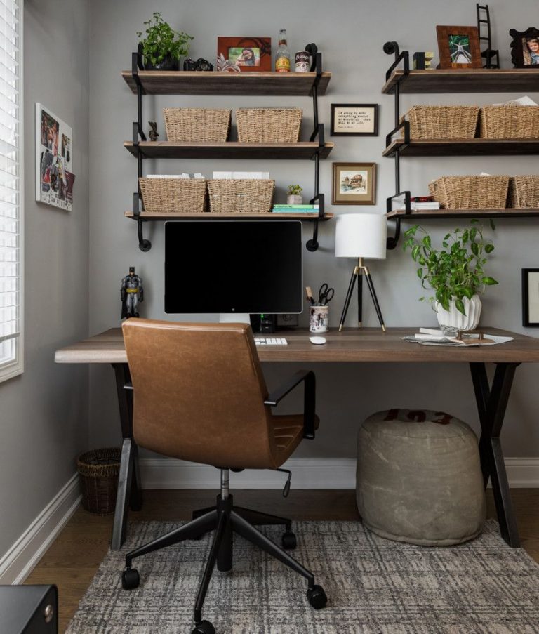 21 Industrial Home Office Decor Ideas