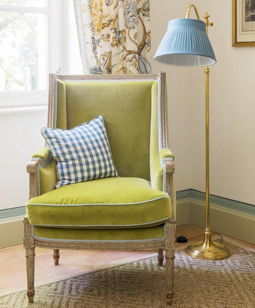 French Floor Lamp French Country Reading Nook via @provencepoiriers