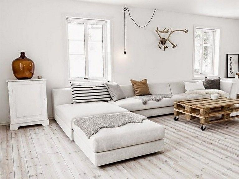 Gray Sectional Sofa Scandinavian Living Room