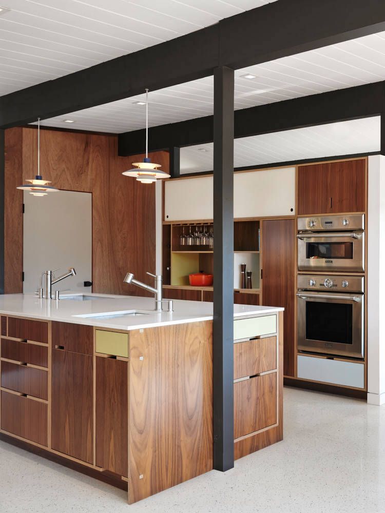 Saturn Pendant Lights Mid-century Modern Kitchen via Urbanism Designs