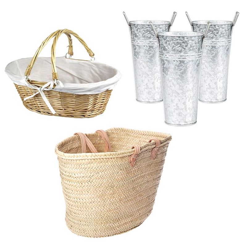 Spring buckets and baskets from Amazon