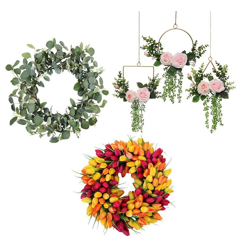 Spring wreaths from Amazon