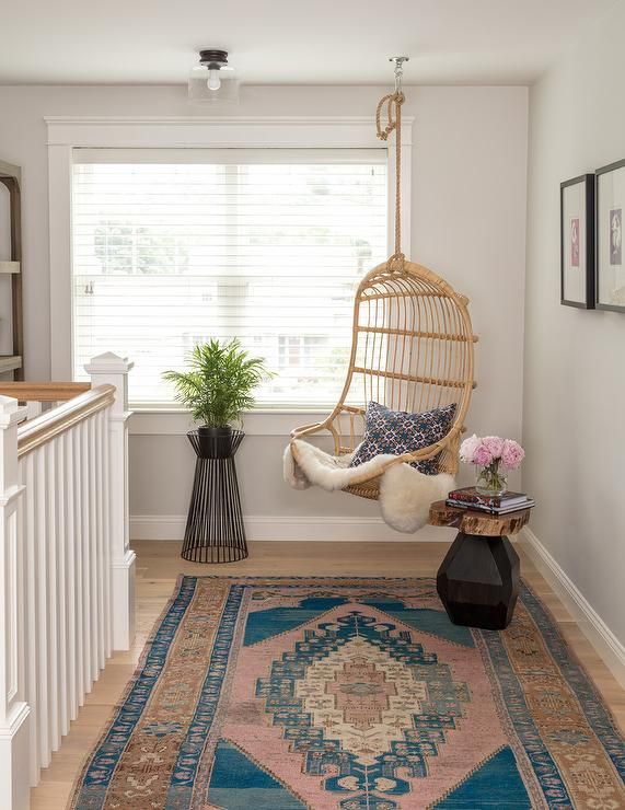 Staircase Landing Ideas with Reading Nook via jamie keskin design