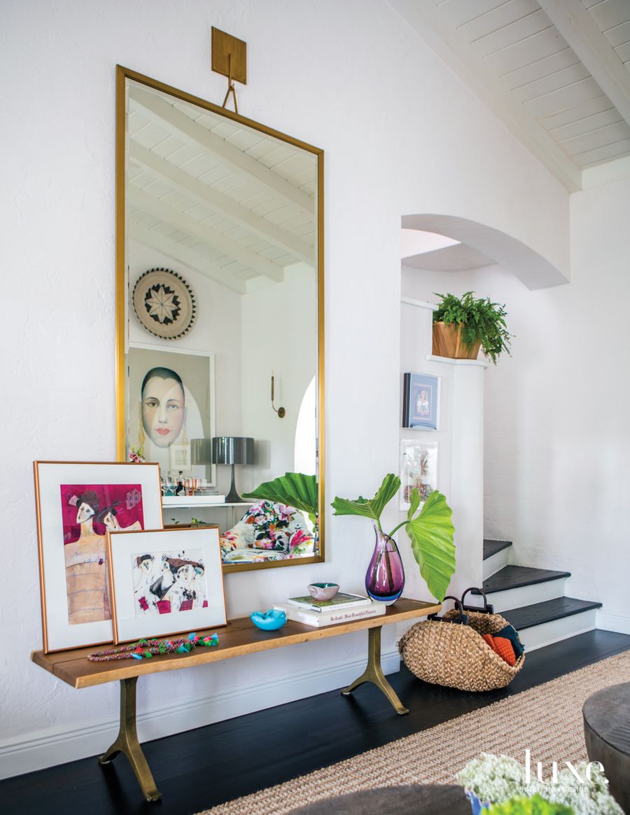 Tropical Entryway via Daniela Saliba Interiors