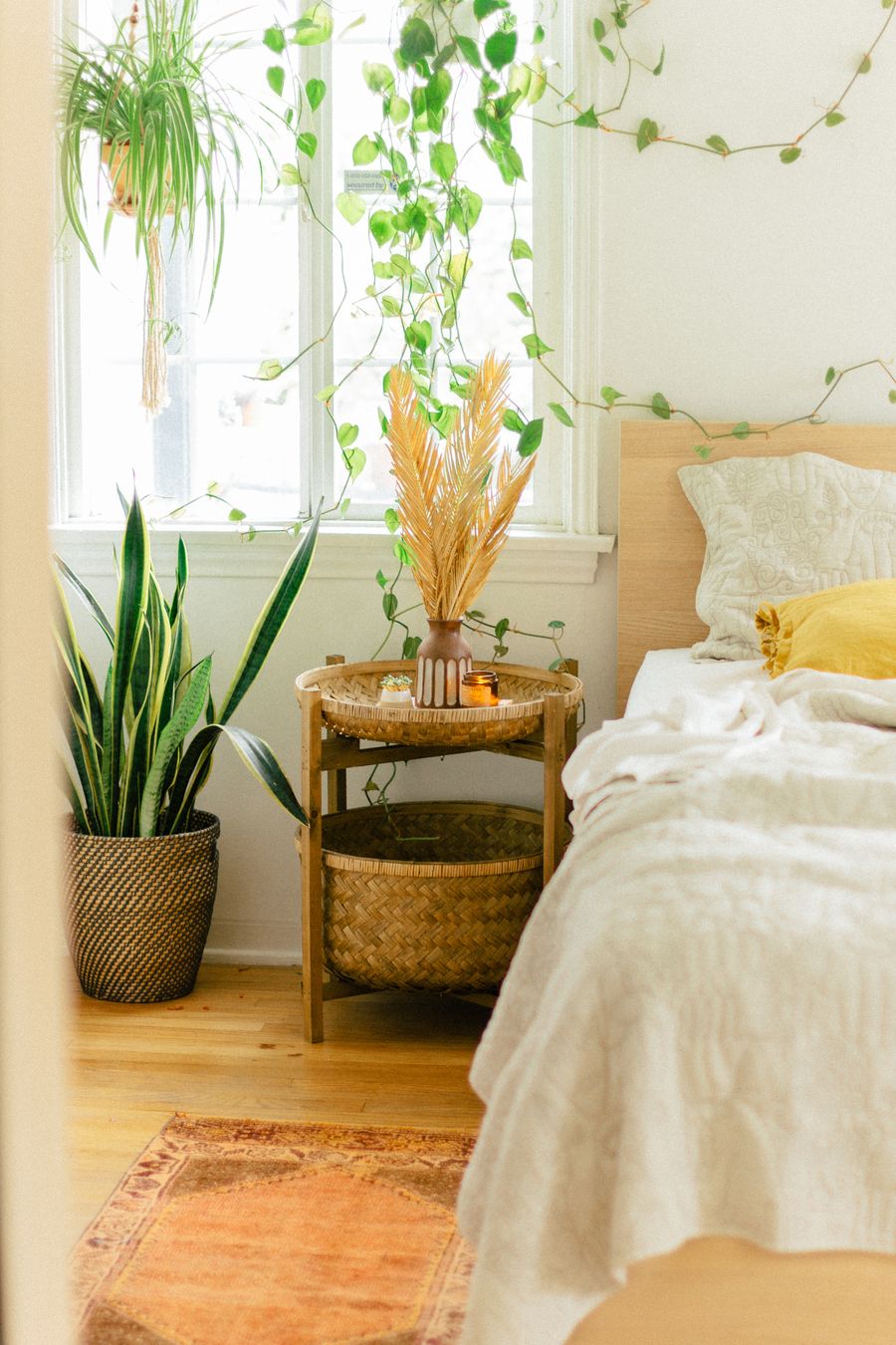 Best Bohemian Nightstands via Black and Blooms