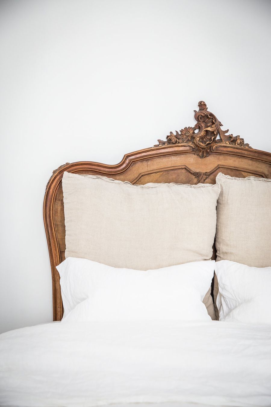 French on sale wood headboard