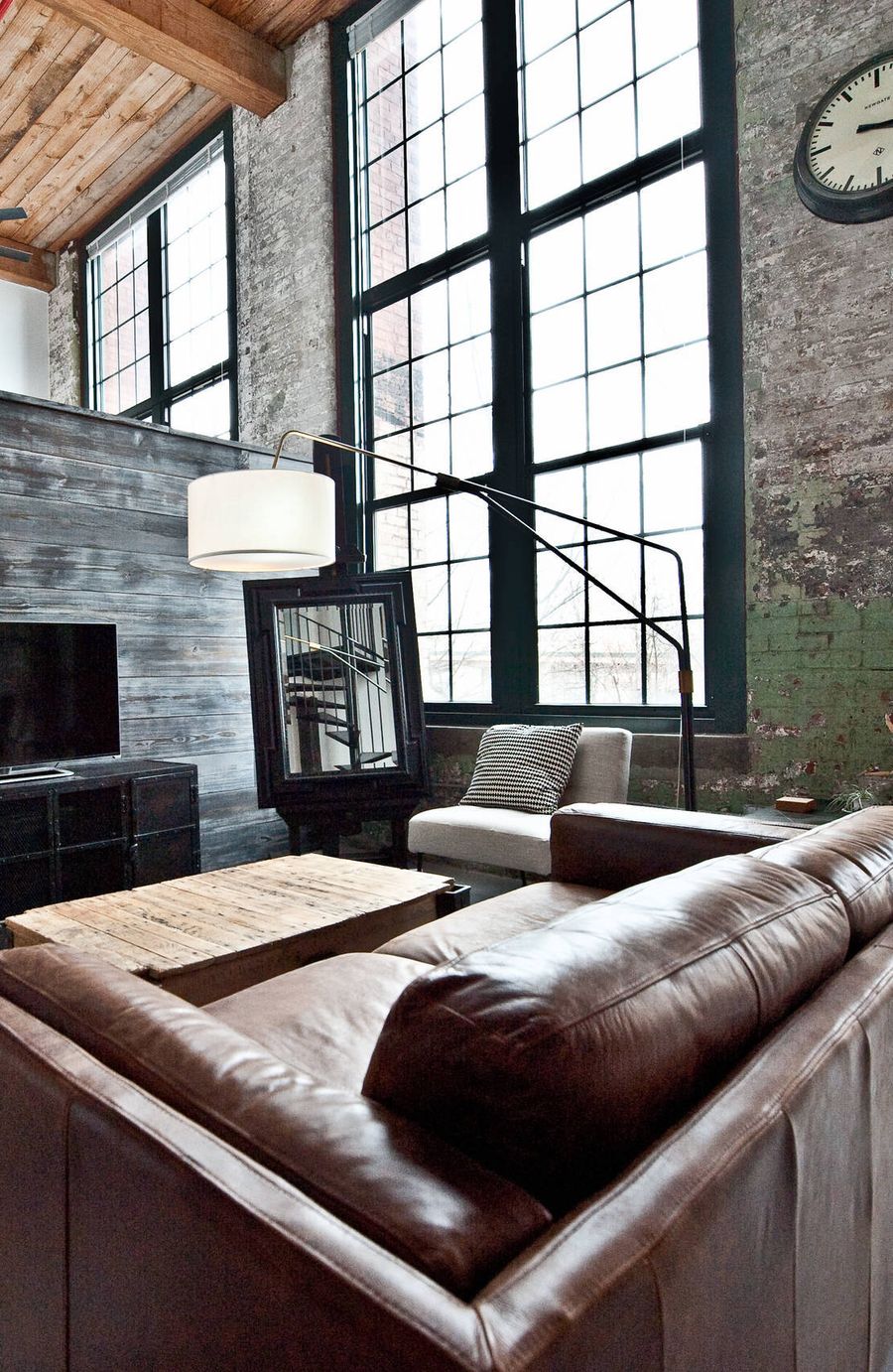 Industrial Floor Lamp via Heirloom Design Build