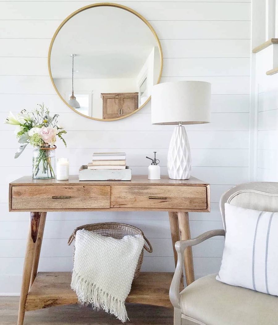 Neutral Console Table via @carcabaroad