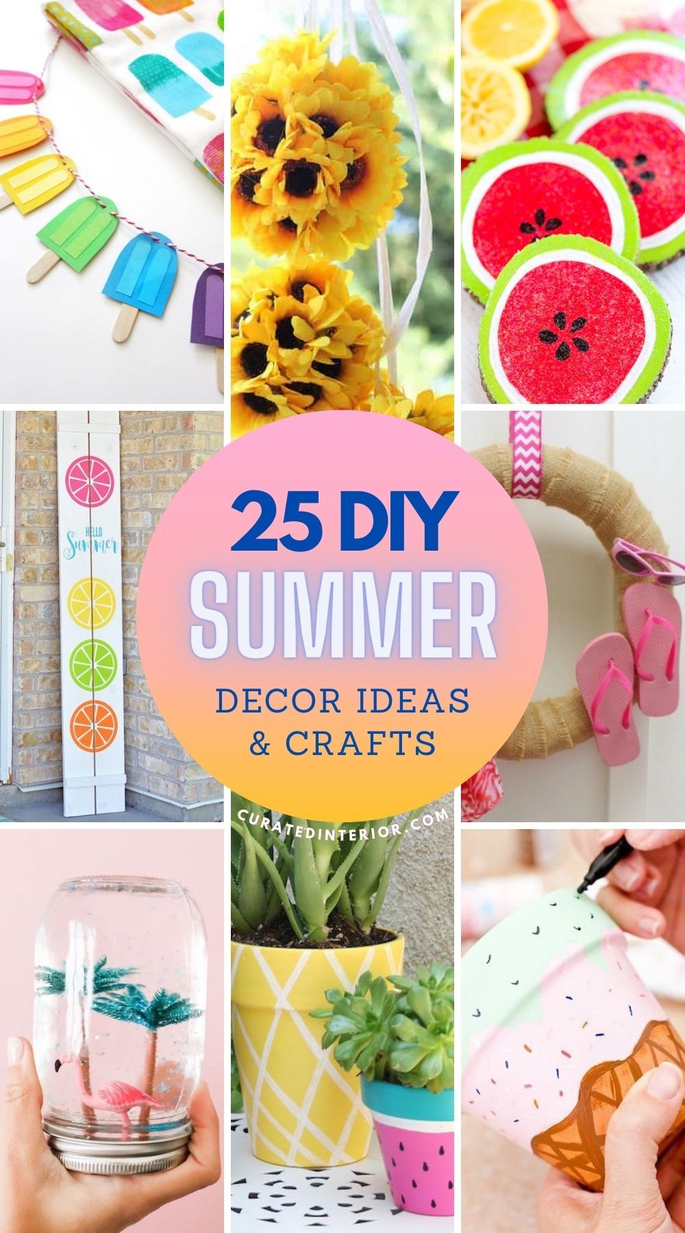 25 Best DIY Summer Decorations Crafts Ideas
