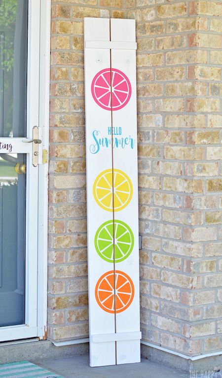 DIY Hello Summer Front Porch Sign Craft
